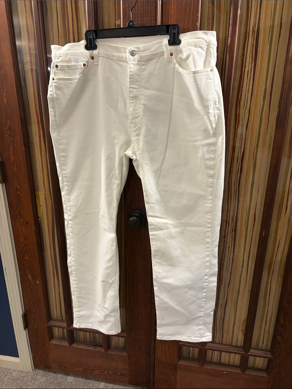 Levi's Men's 541 Slim Straight Jeans in White 42x34